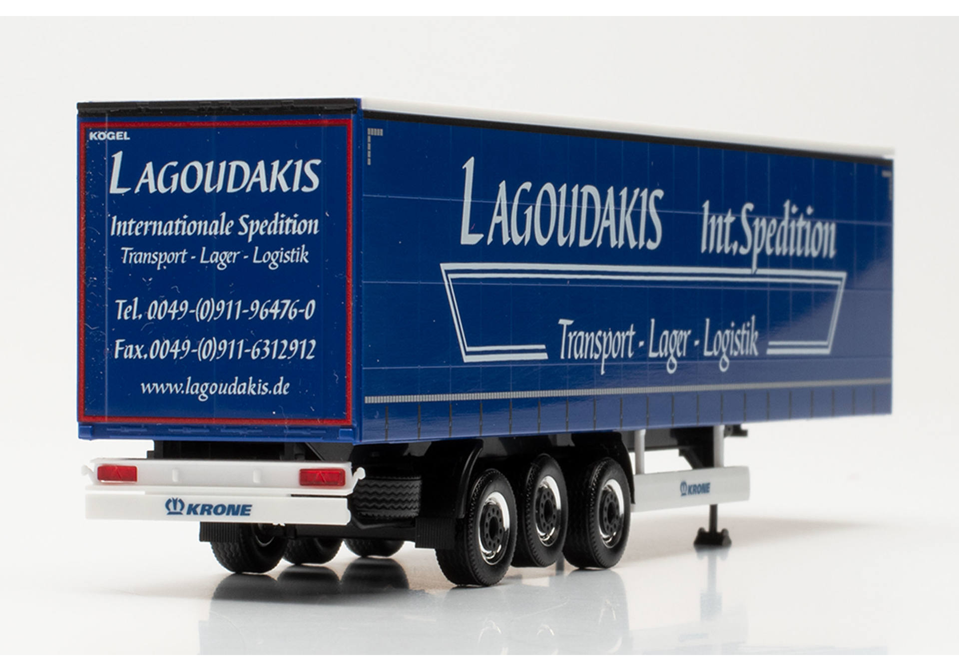 Gardinenplanen-Auflieger Spedition Lagoudakis