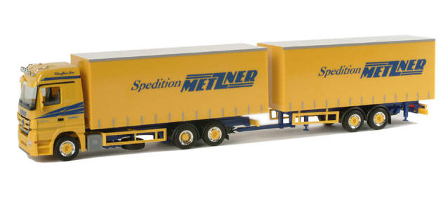 Mercedes-Benz Actros LH box semitrailer "Metzner"