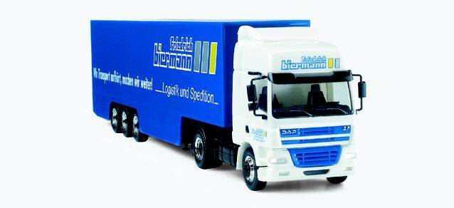 DAF CF box semitrailer "Biermann"