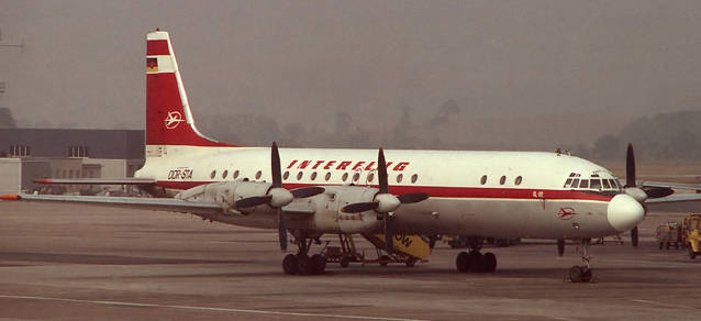 Interflug Ilyushin IL-18 "DDR-STA" in 1:500