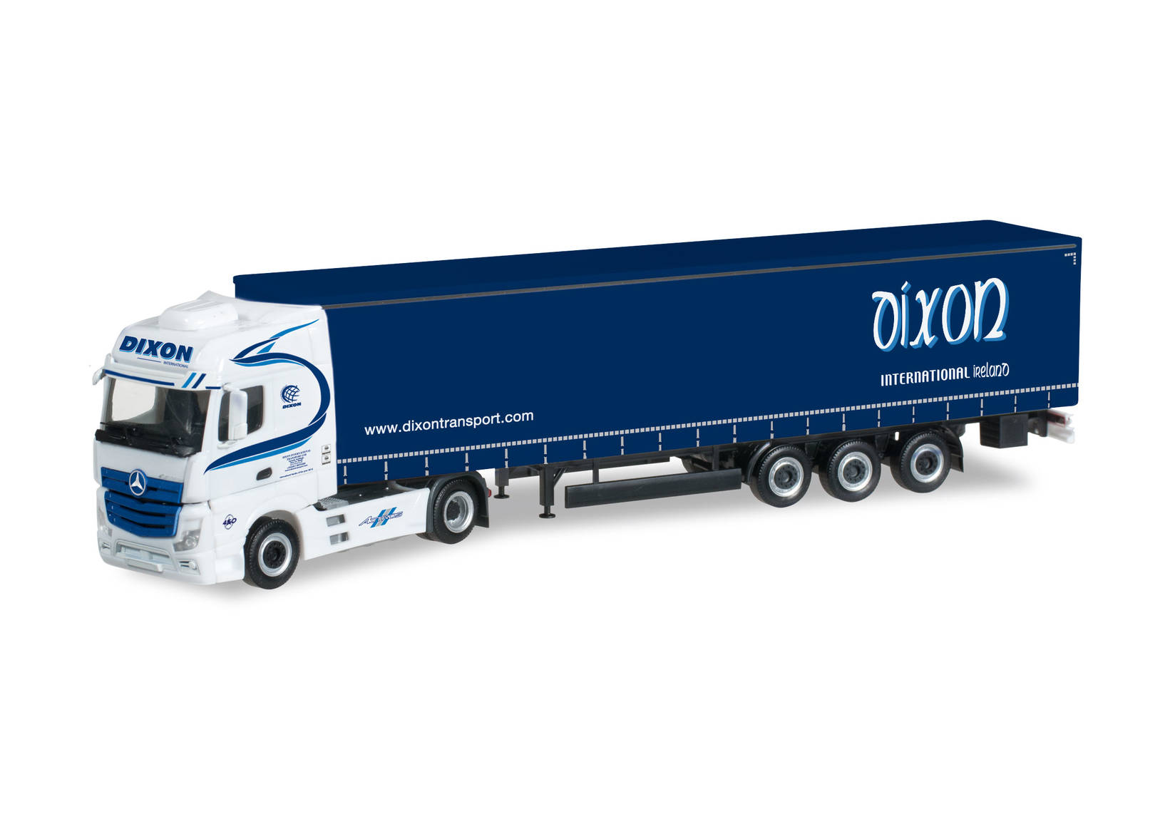 Mercedes-Benz Actros Bigspace curtain canvas semitrailer "Dixon" (IRL)