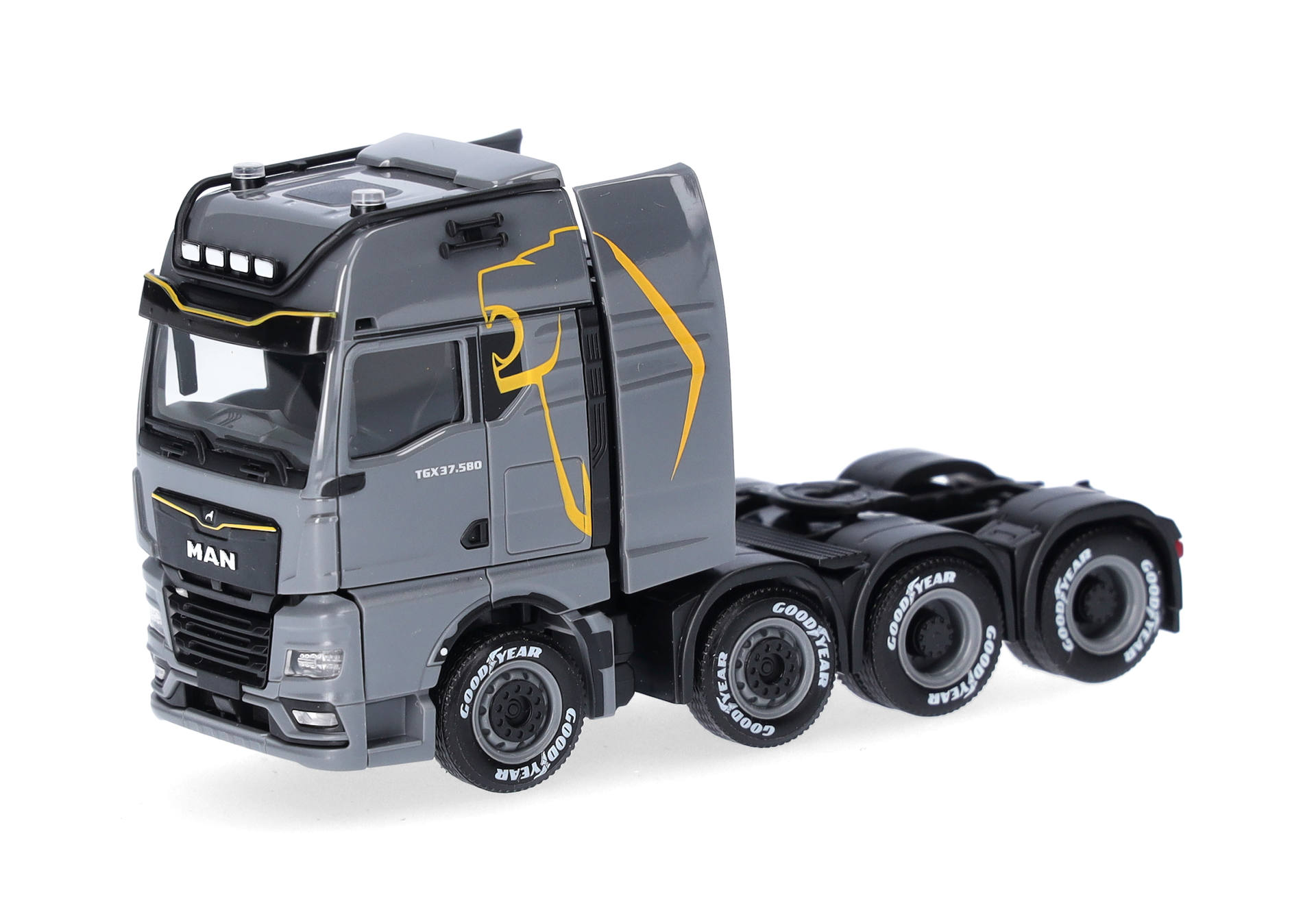 MAN TGX GX heavy-duty rigid tractor 4axles, grey