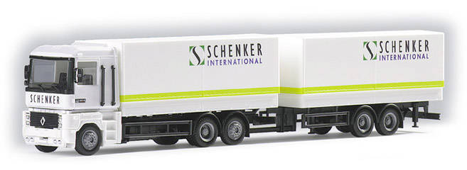 Renault AE Tandem-Planen Hängerzug Schenker International