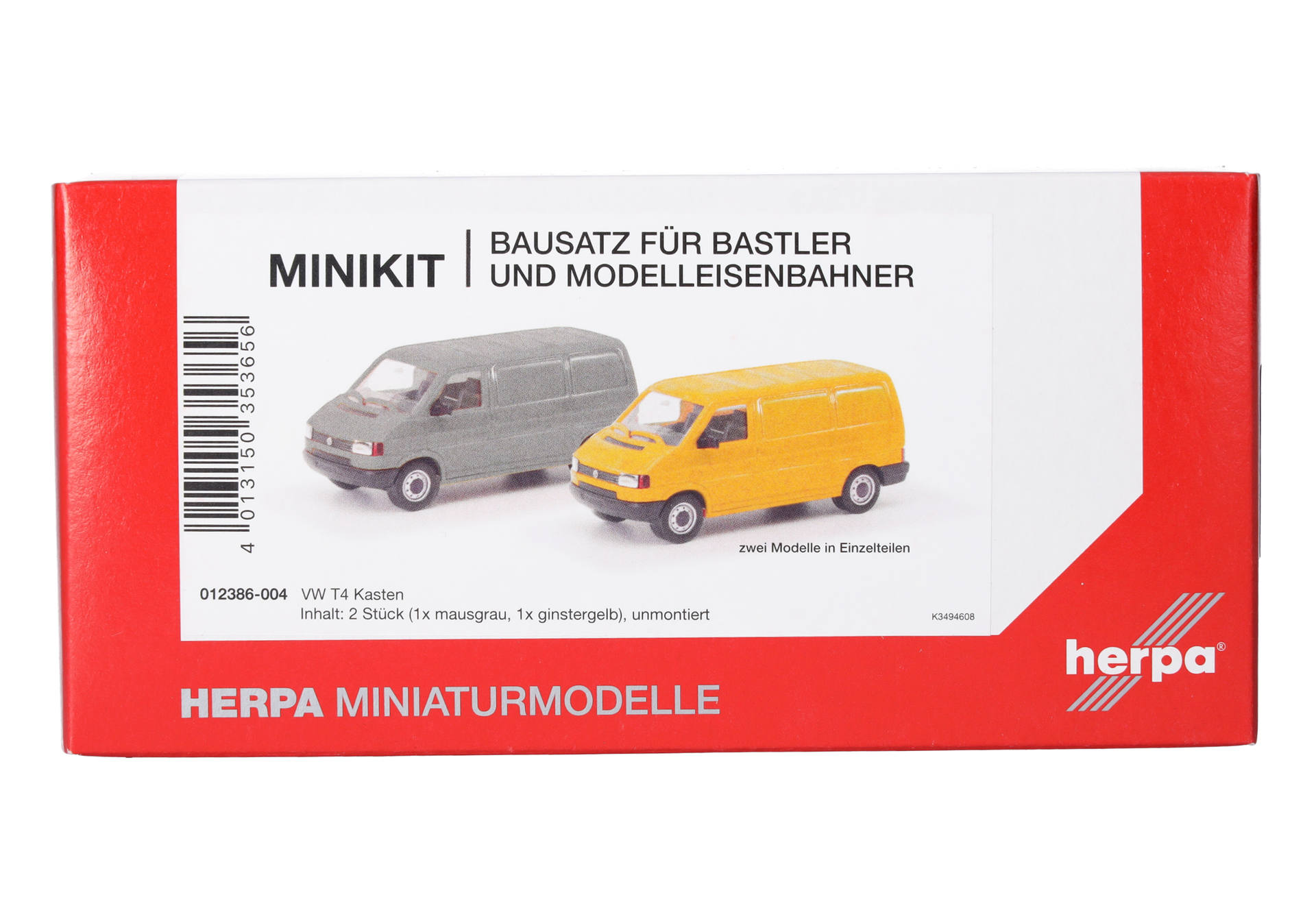 Herpa MiniKit: Volkswagen (VW) T4 box, grey/broom yellow