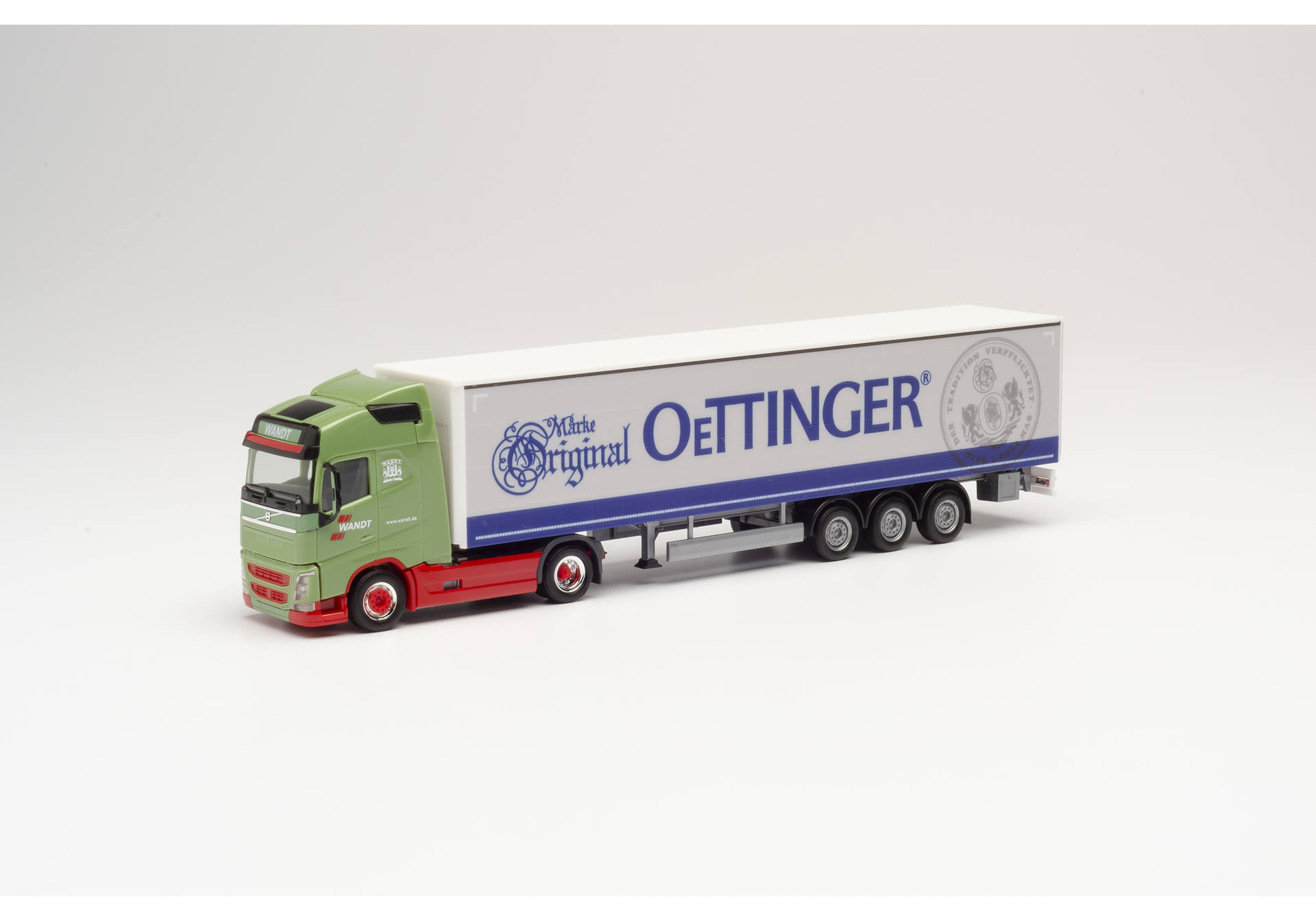 Volvo FH GL curtain canvas semitrailer "Wandt/Oettinger"