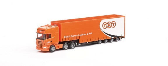 Scania R '04 TL Jumbogardinenplanen-Saddle train with Meusburger weir 3A/4A
