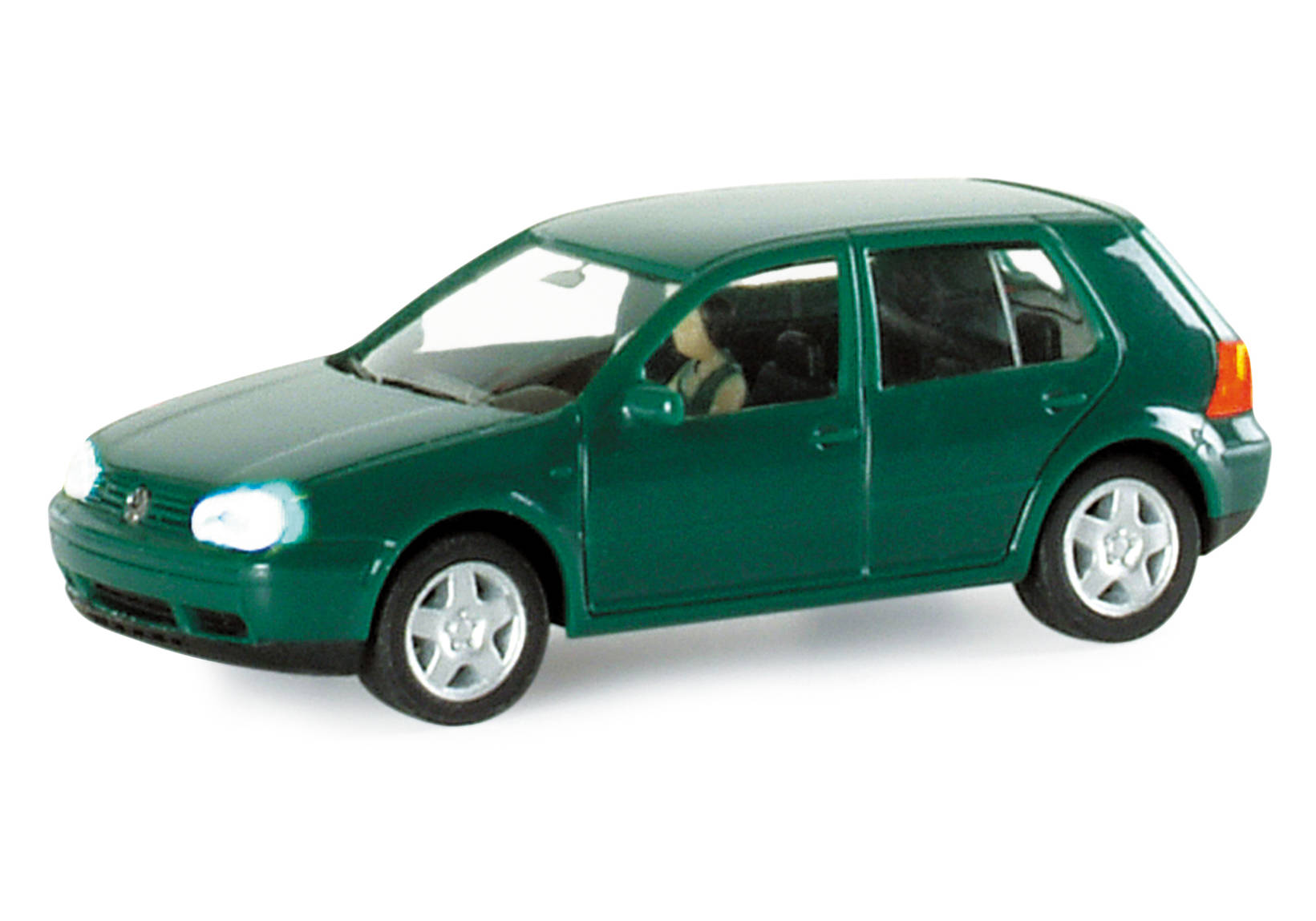 VW Golf IV, mit Beleuchtung und Fahrerfigur