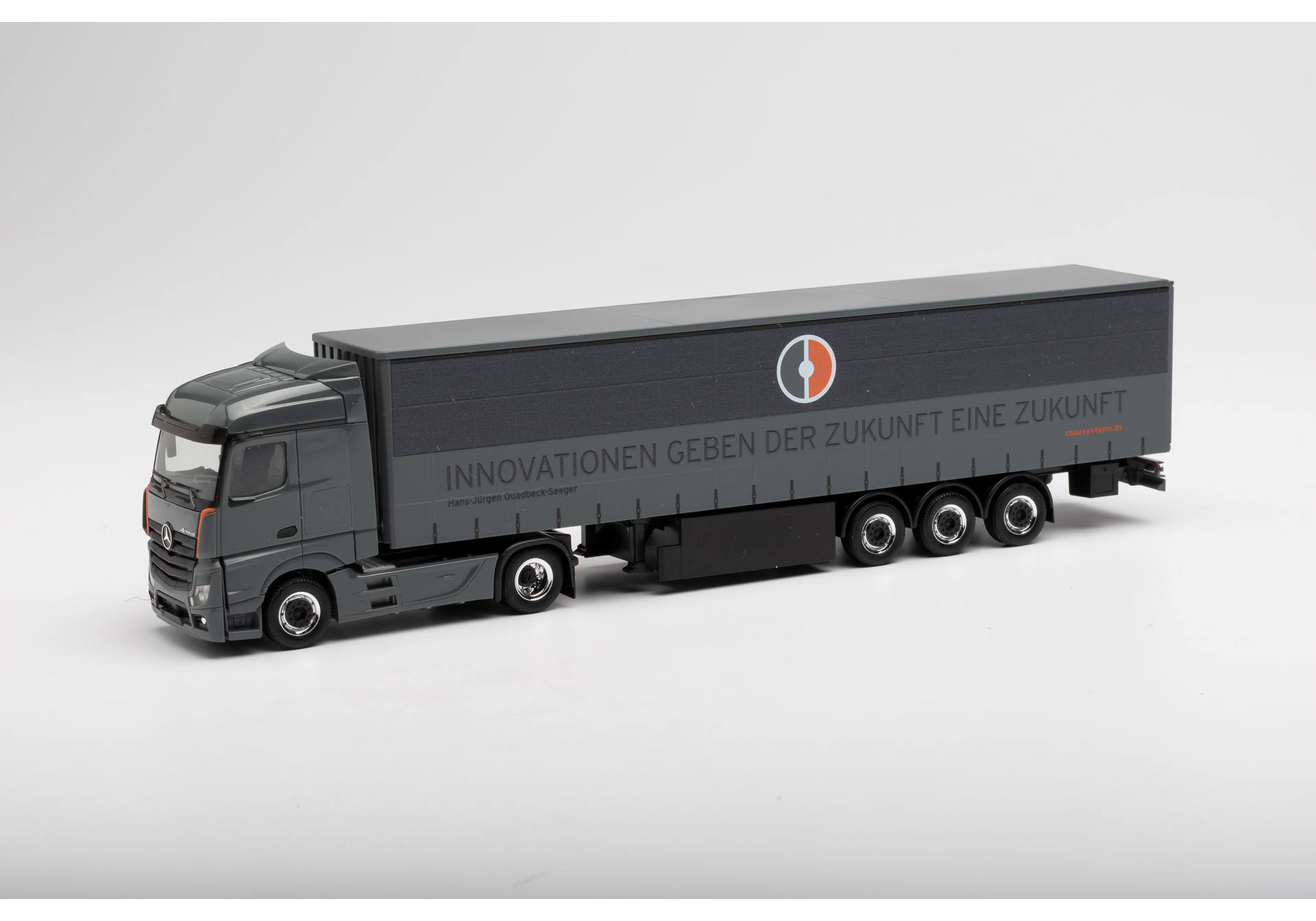 Mercedes Benz Actros StreamSpace curtain canvas semi truck "COPA"