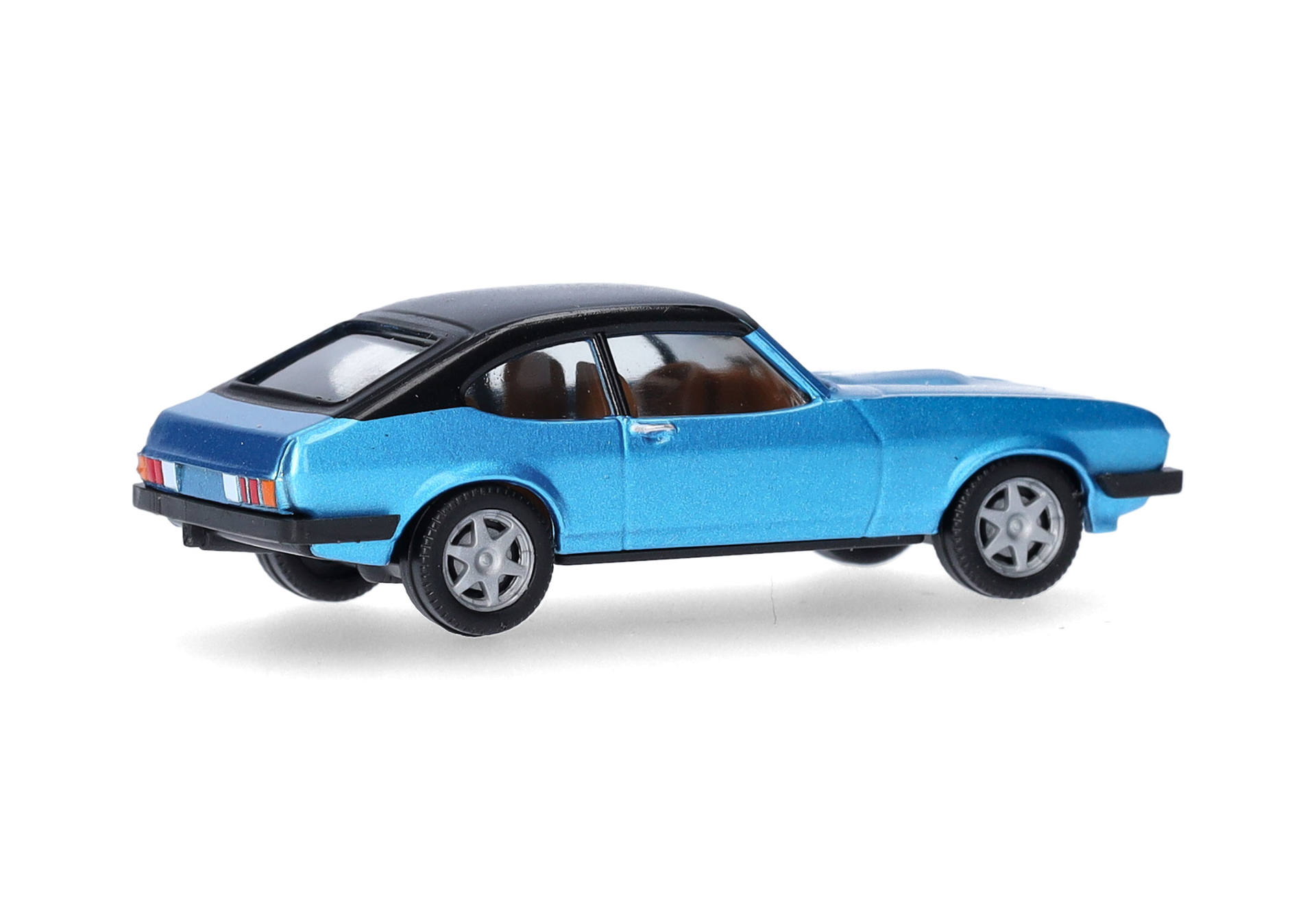 Ford Capri II mit Vinyldach, miamiblaumetallic