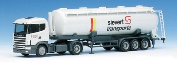 Scania 124 HL Kippsilo-Sattelzug 2a/3a
