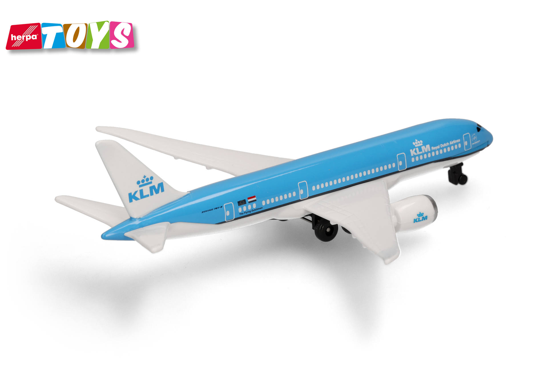 toy, airplane, model, plane, blue, toy, airplane, model, KLM, blue