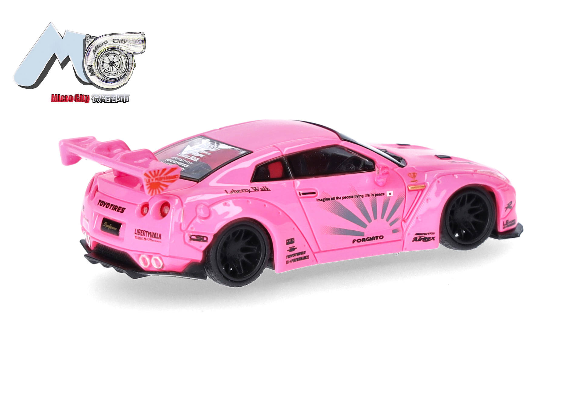 toy car, diecast, pink, sports car, rear wing, toy car, pink car, scaled model, racing car, graphics