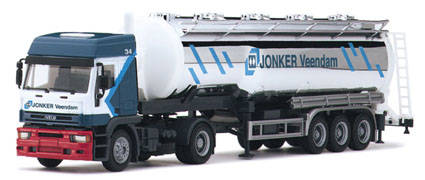 Iveco EUROTECH Hochdach Kippsilo saddle train 2a/3a