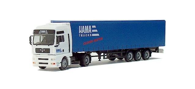 MAN TGA XXL curtain canvas semitrailer "HAMA"