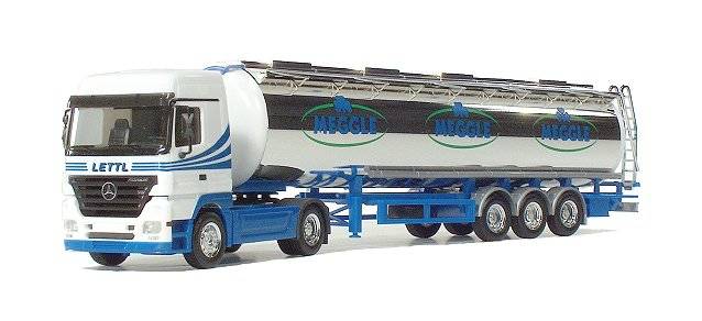 Mercedes-Benz Actros LH jumbo chromium plated tank semitrailer "Meggle"