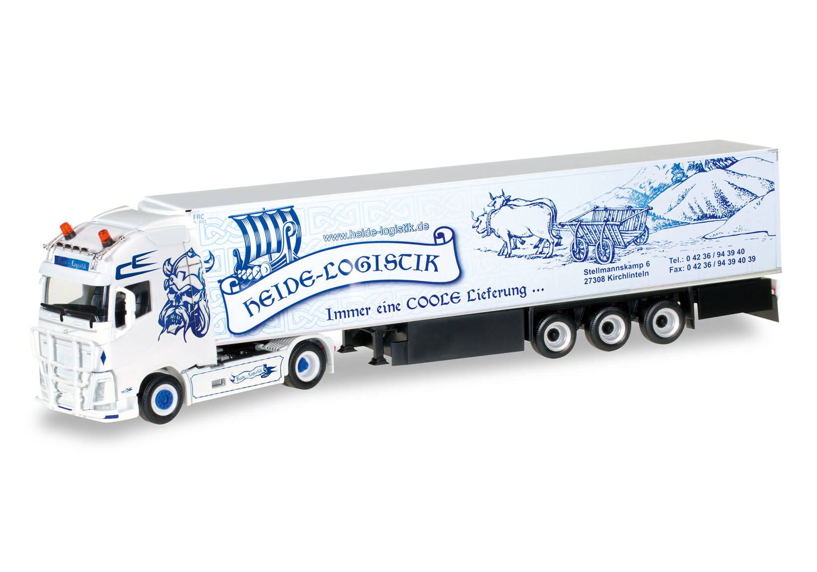 Volvo FH GL XL refrigerated box trailer "Heide Logistik"