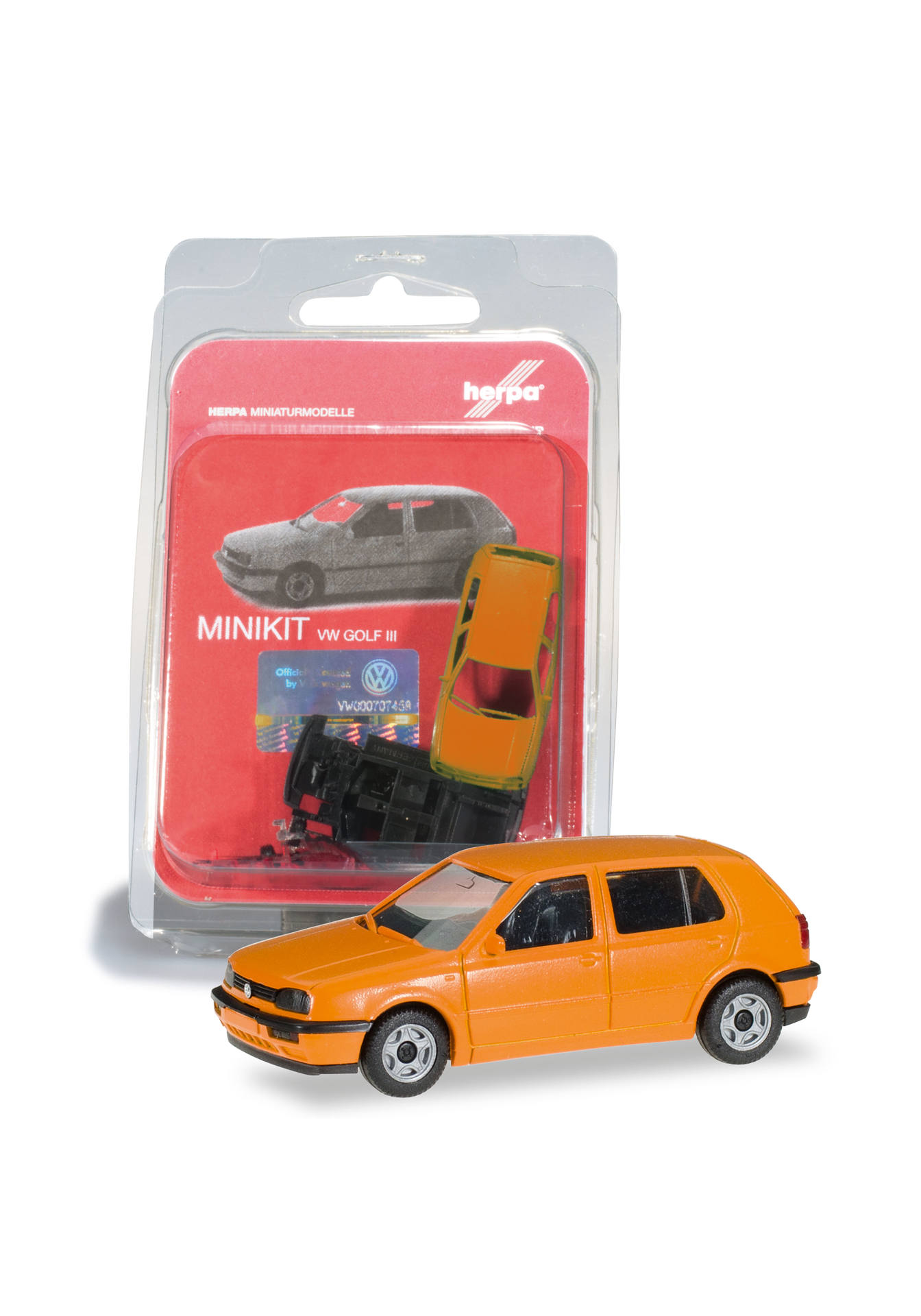 Herpa MiniKit: VW Golf III 4-türig, orange