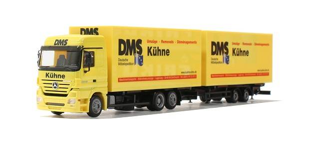 Mercedes-Benz Actros LH volume tandem trailer "Kuehne"