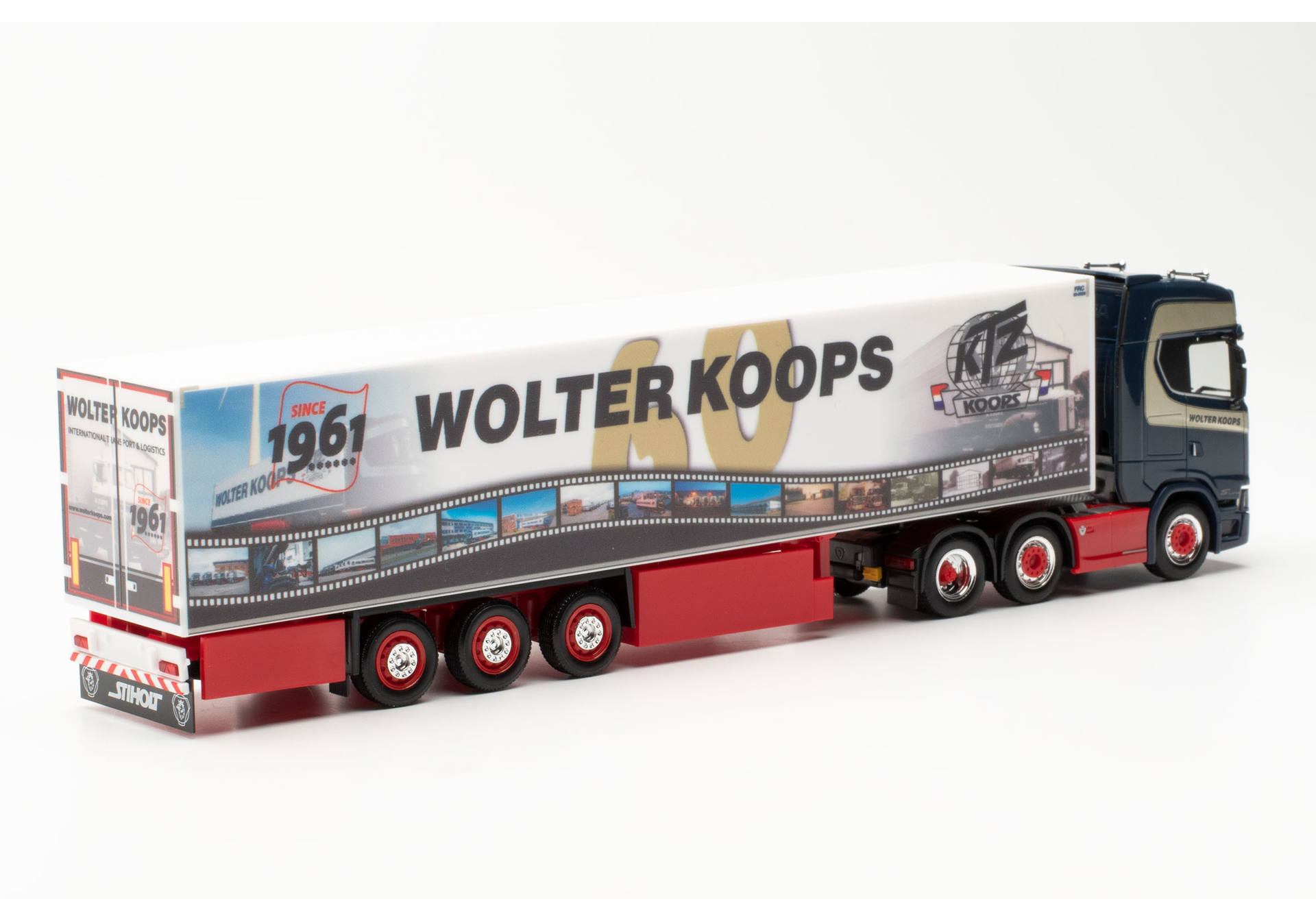 Scania CS 20 high roof 6×2 refrigerated box semitrailer “Wolter Koops Anniversary Truck”