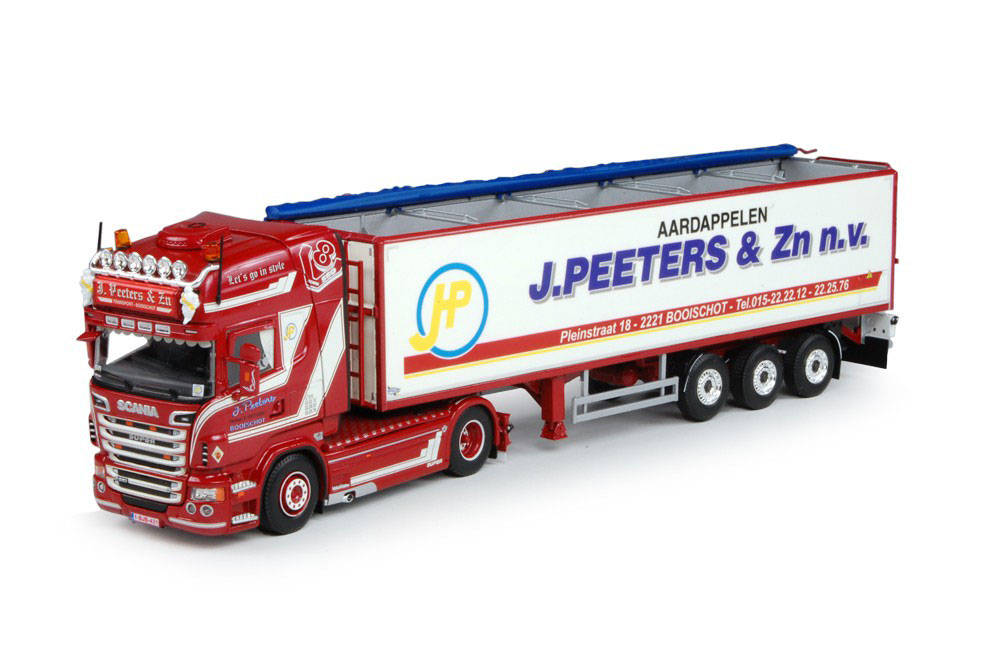 Scania R TL walking floor semitrailer "Peeters"