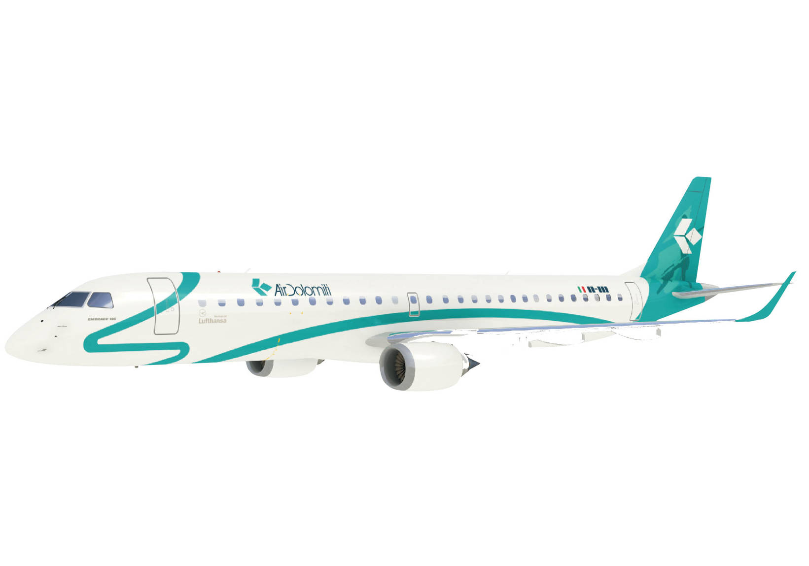 Air Dolomiti Embraer ERJ-195. Artikel wird/ wurde in Wooster-Verpackung ausgeliefert.