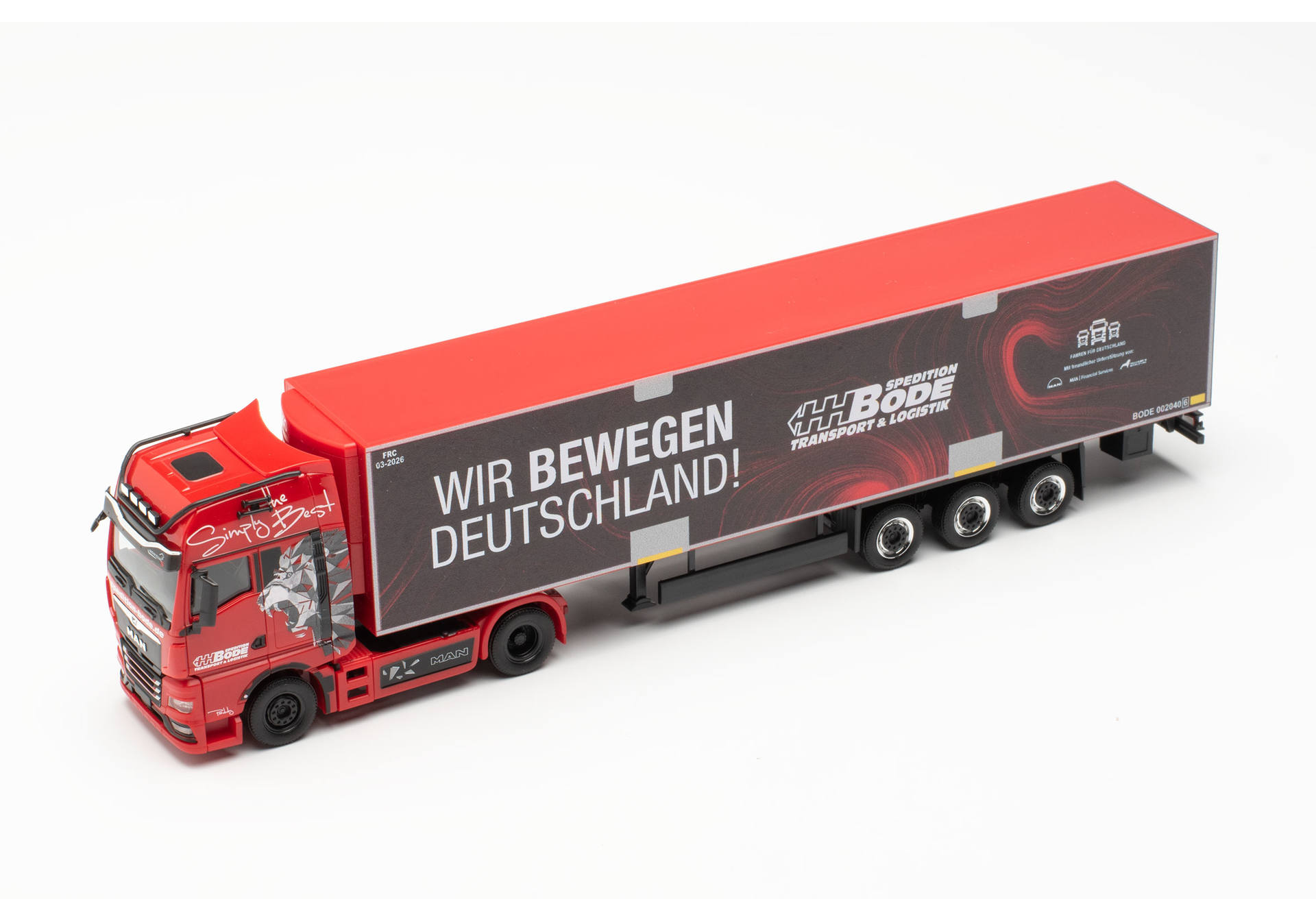 MAN TGX GX Kühlkoffer-Sattelzug "HH Bode / Wir bewegen Deutschland" (Schleswig-Holstein/Reinfeld)