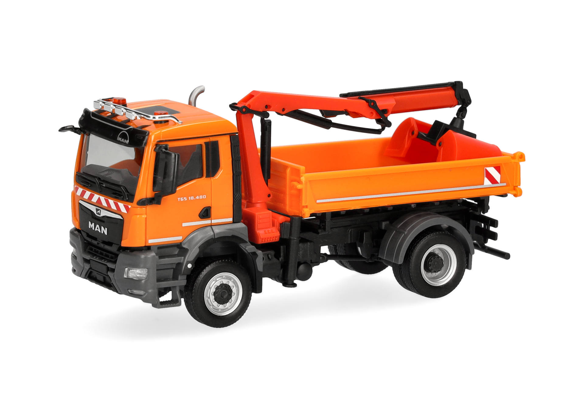 toy, truck, orange, construction, crane
