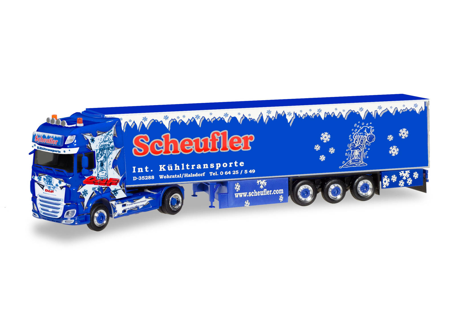DAF XF SSC Euro 6 Kühlkoffer-Sattelzug "Scheufler"