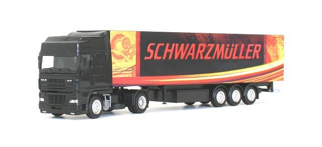 DAF XF 95 euro box semitrailer "Schwarzmueller"