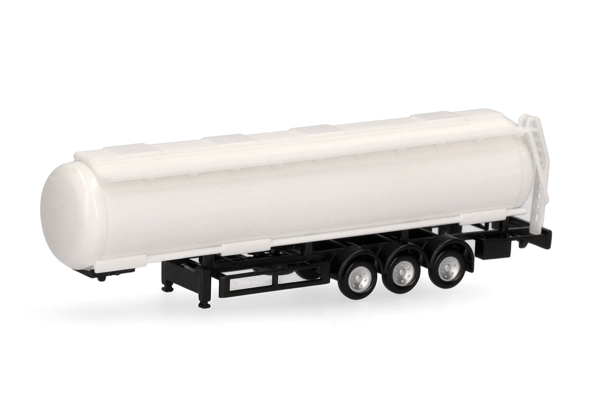 Parts service, scale N (1/160) semitrailer 3axles tank, white, 2 pieces