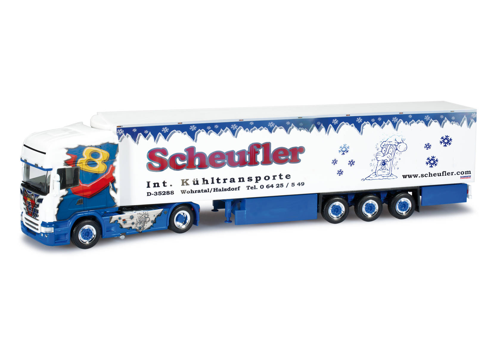 Scania R TL Kühlkoffer-Sattelzug "Scheufler"