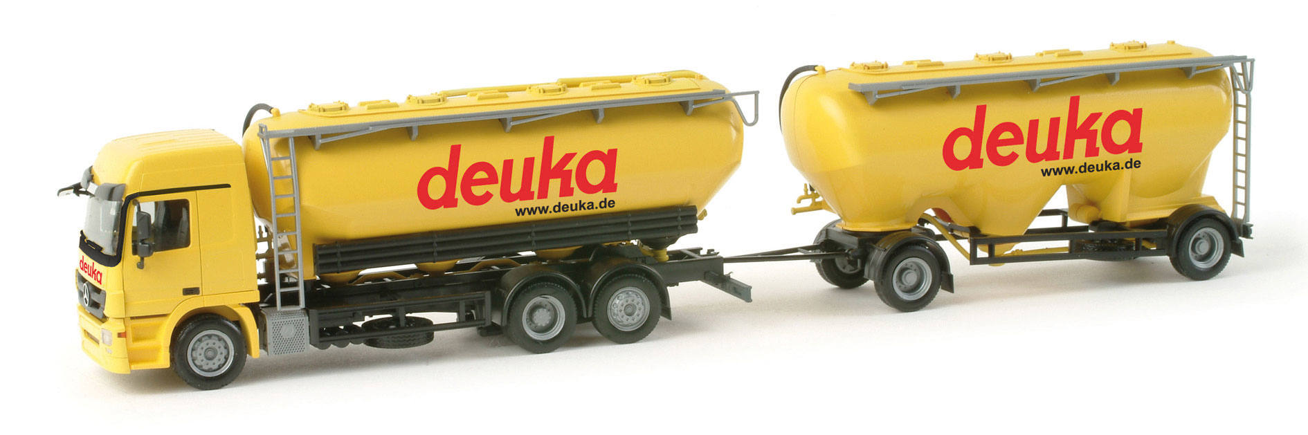 Mercedes-Benz Actros L Spitzer silo trailer "DEUKA"