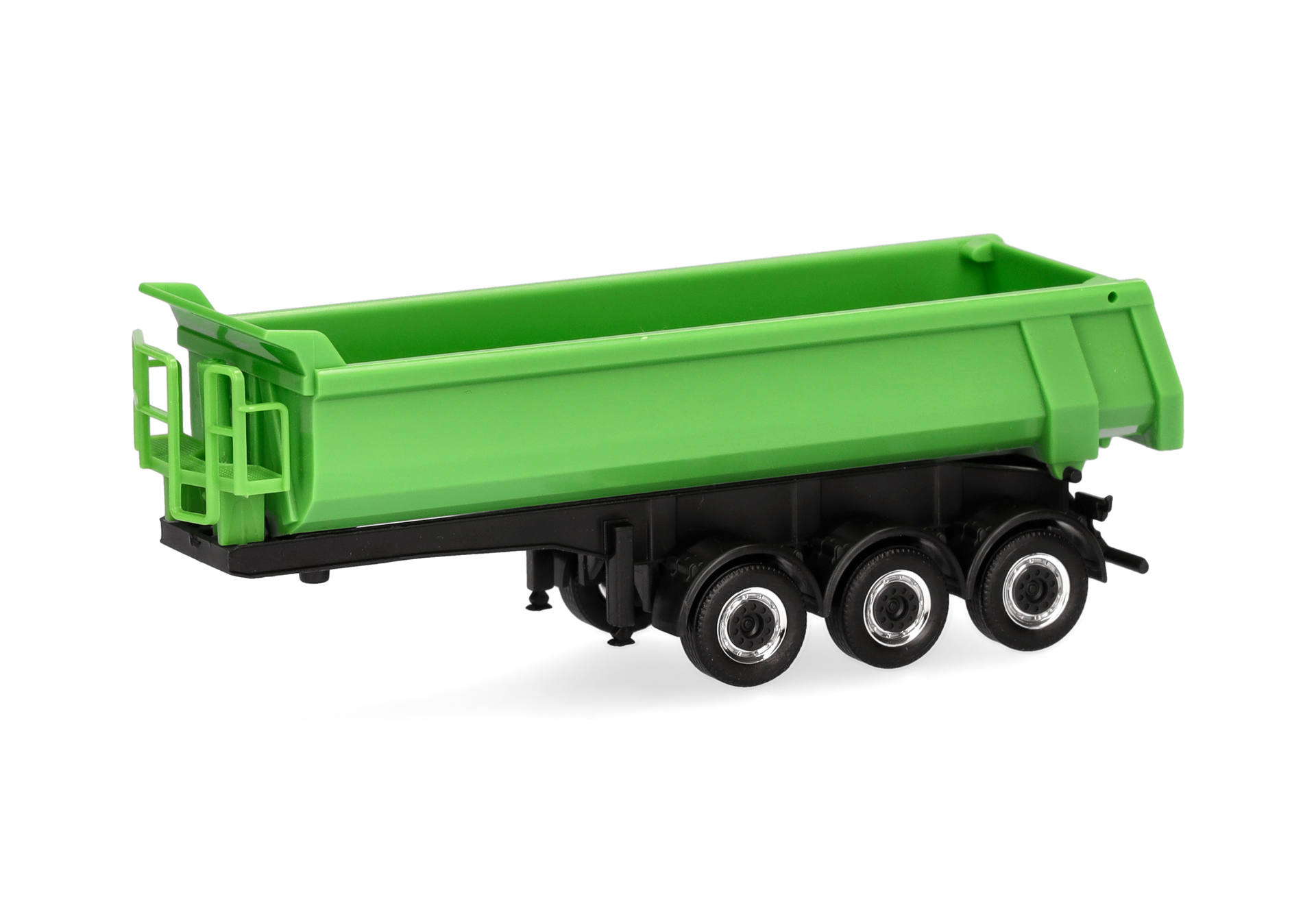Tipper trailer 3axles, yellow green