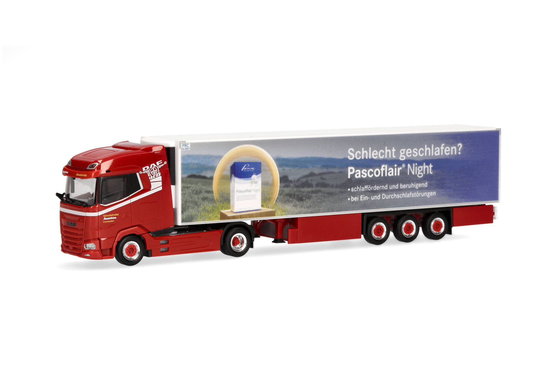DAF XG refrigerated box semitrailer "Spedition Kautetzky/Pascoflair"
