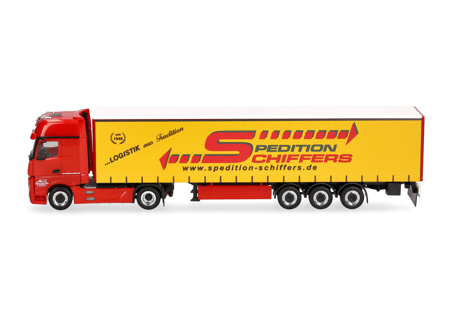 Mercedes-Benz Actros Gigaspace Gardinenplanen-Sattelzug "Spedition Schiffers"