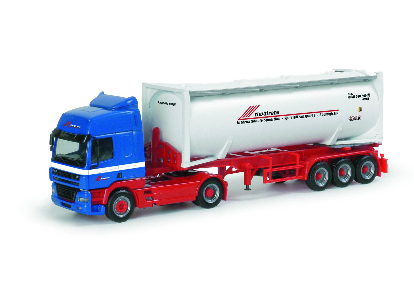 DAF CF 30ft. silo semitrailer "Riwatrans"