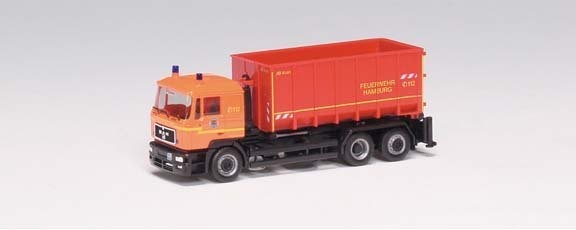 MAN F90 Verlader vehicle with exchange containers
