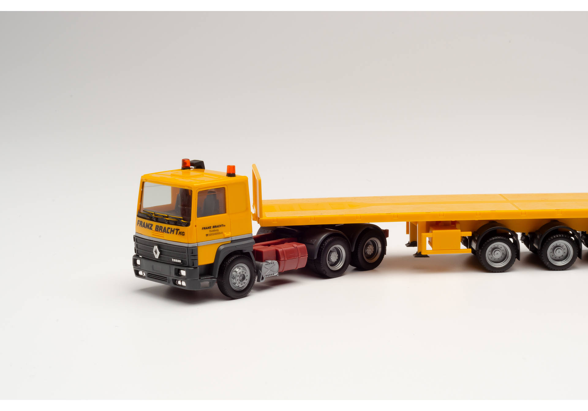 Renault R 360 6×4 ballast trailer semitrailer with four ballast weights "Franz Bracht"