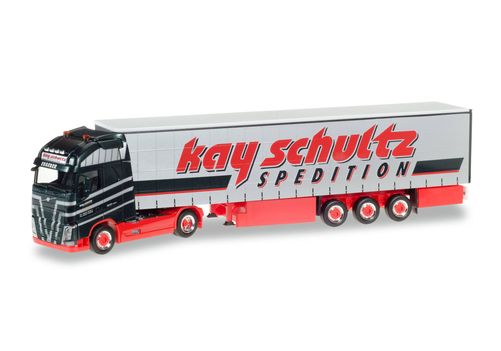 Volvo FH Gl. XL curtain canvas semitrailer "Kay Schultz"