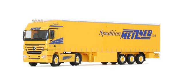 Mercedes-Benz Actros LH curtain canvas semitrailer "Metzner"
