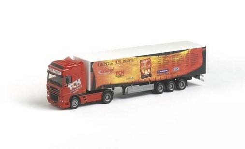 DAF XF curtain plane saddle train