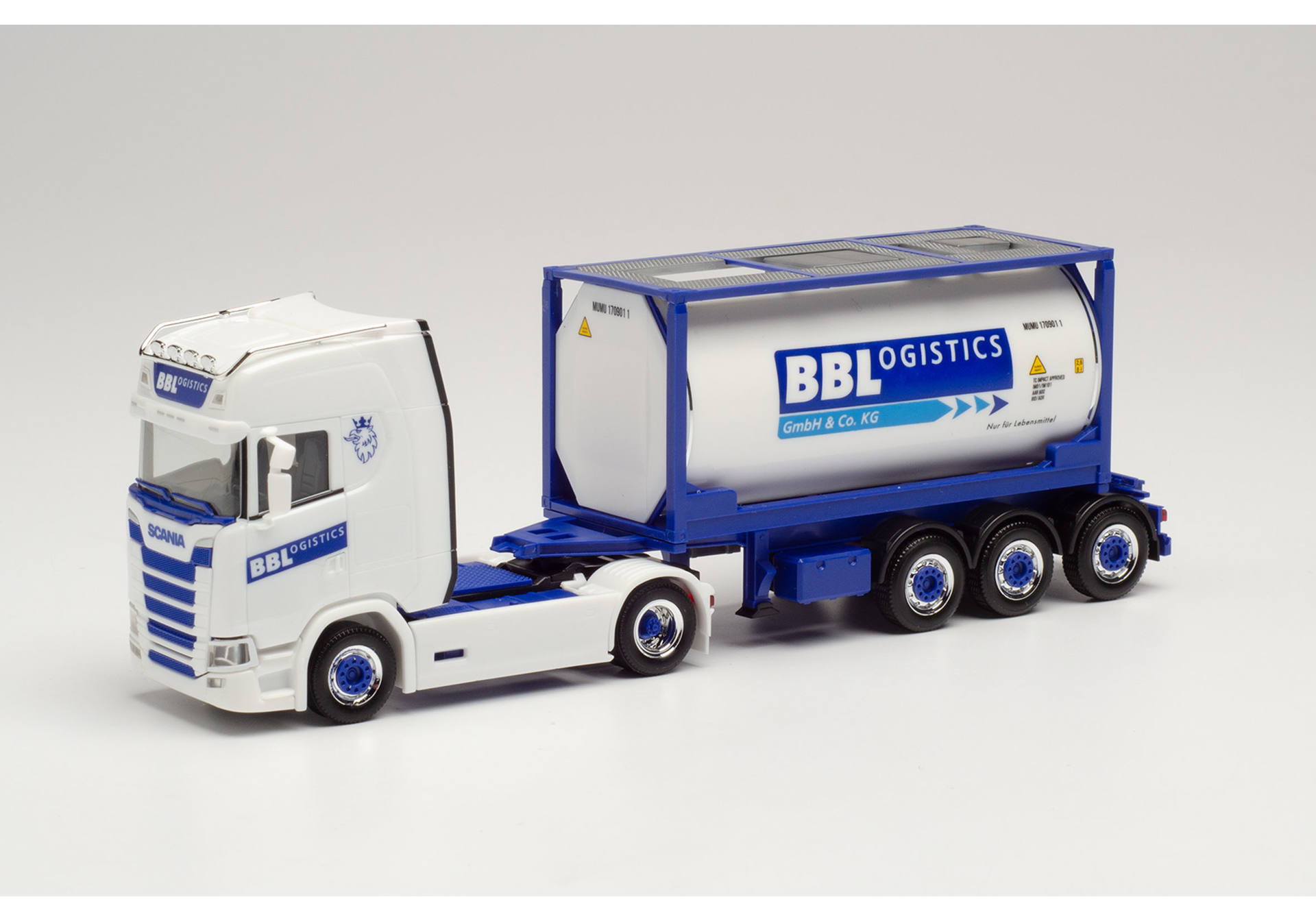 Scania CS 20 HD tank container semitrailer „BBLogistics“