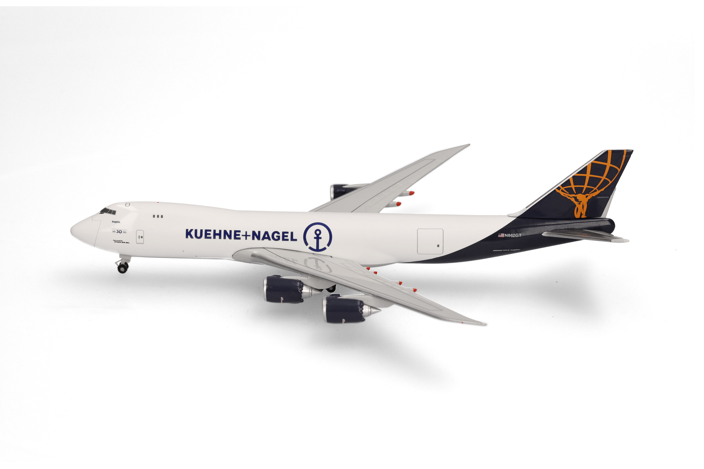 Kuehne+Nagel (Atlas Air) Boeing 747-8F – N862GT “Inspire”