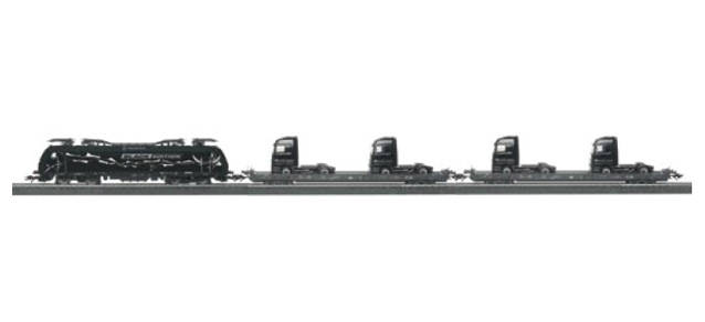 Transportzug Mercedes-Benz Actros "Black Edition" Herpa/Märklin (Wechselstromausführung)