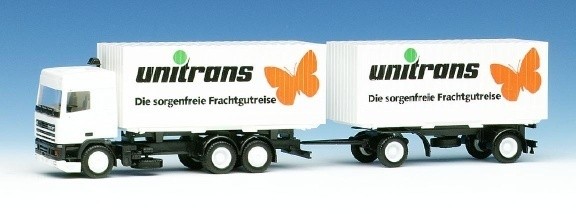 DAF 95 Marriage case trailer train Thyssen-Cargobox 3a/2a
