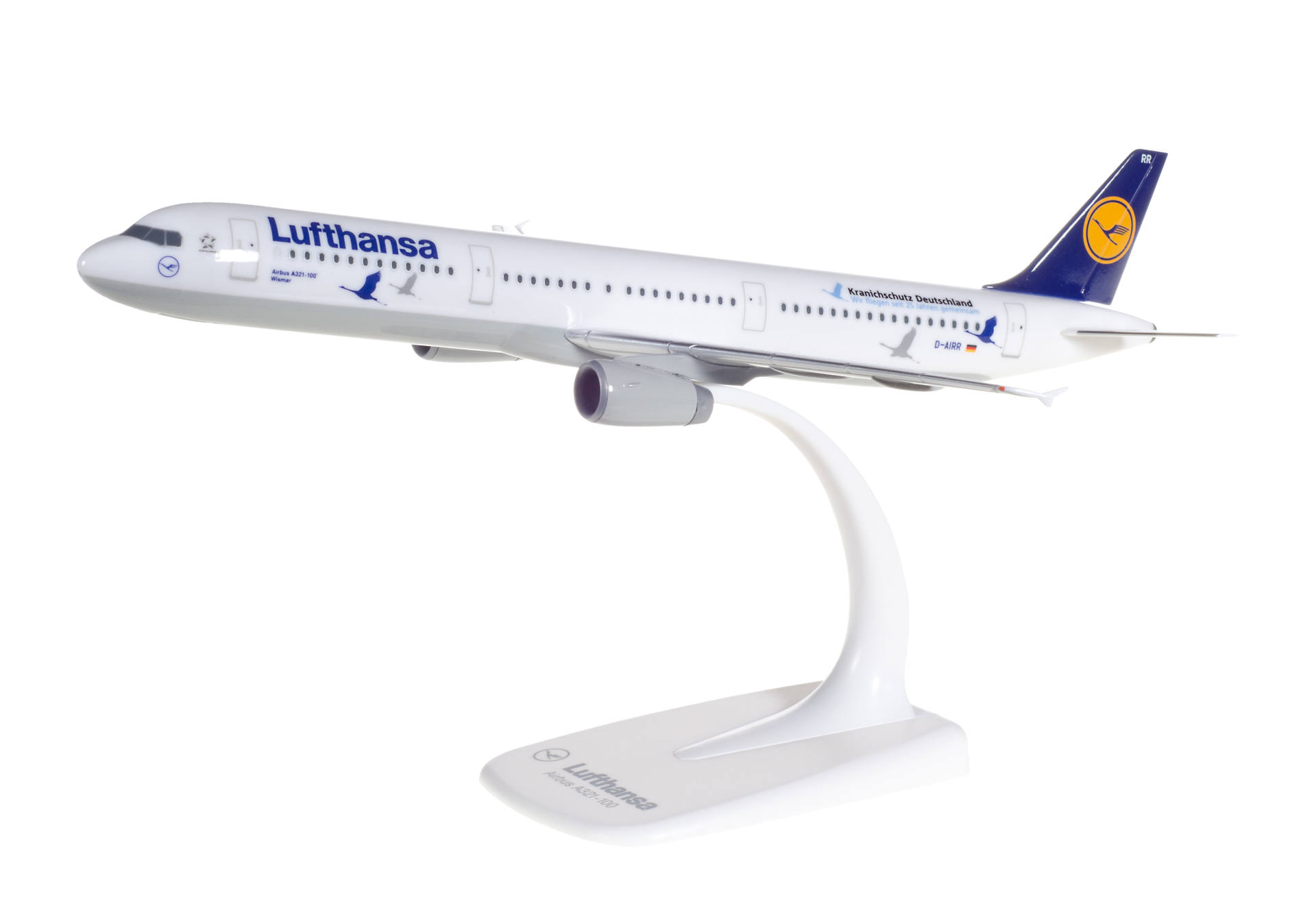 Lufthansa Airbus A321 "25 Jahre Kranichschutz" -D-AIRR "Wismar"