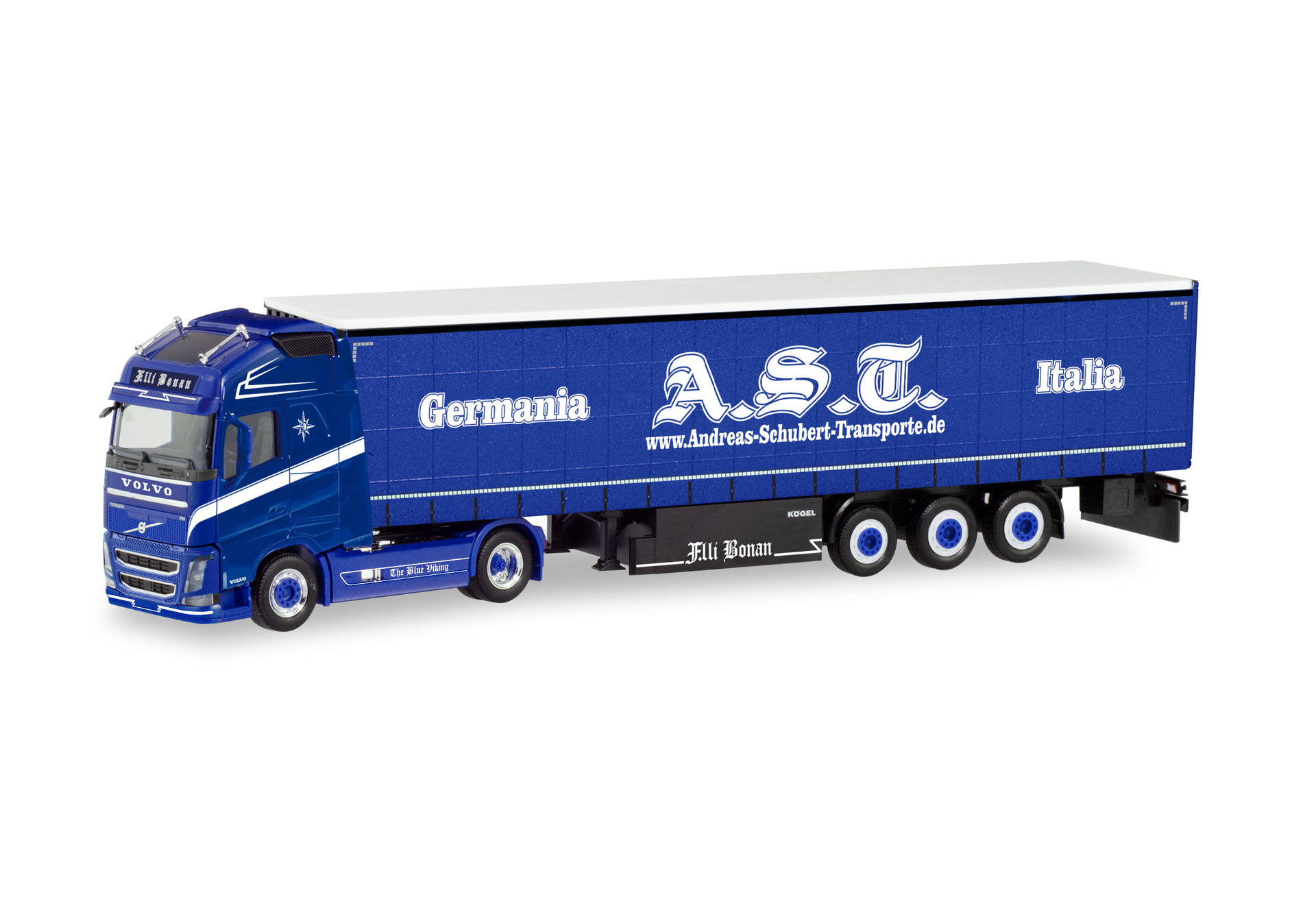 Volvo FH GL XL curtain canvas semitrailer "AST Schubert Italia/F.lli Bonan" (I)