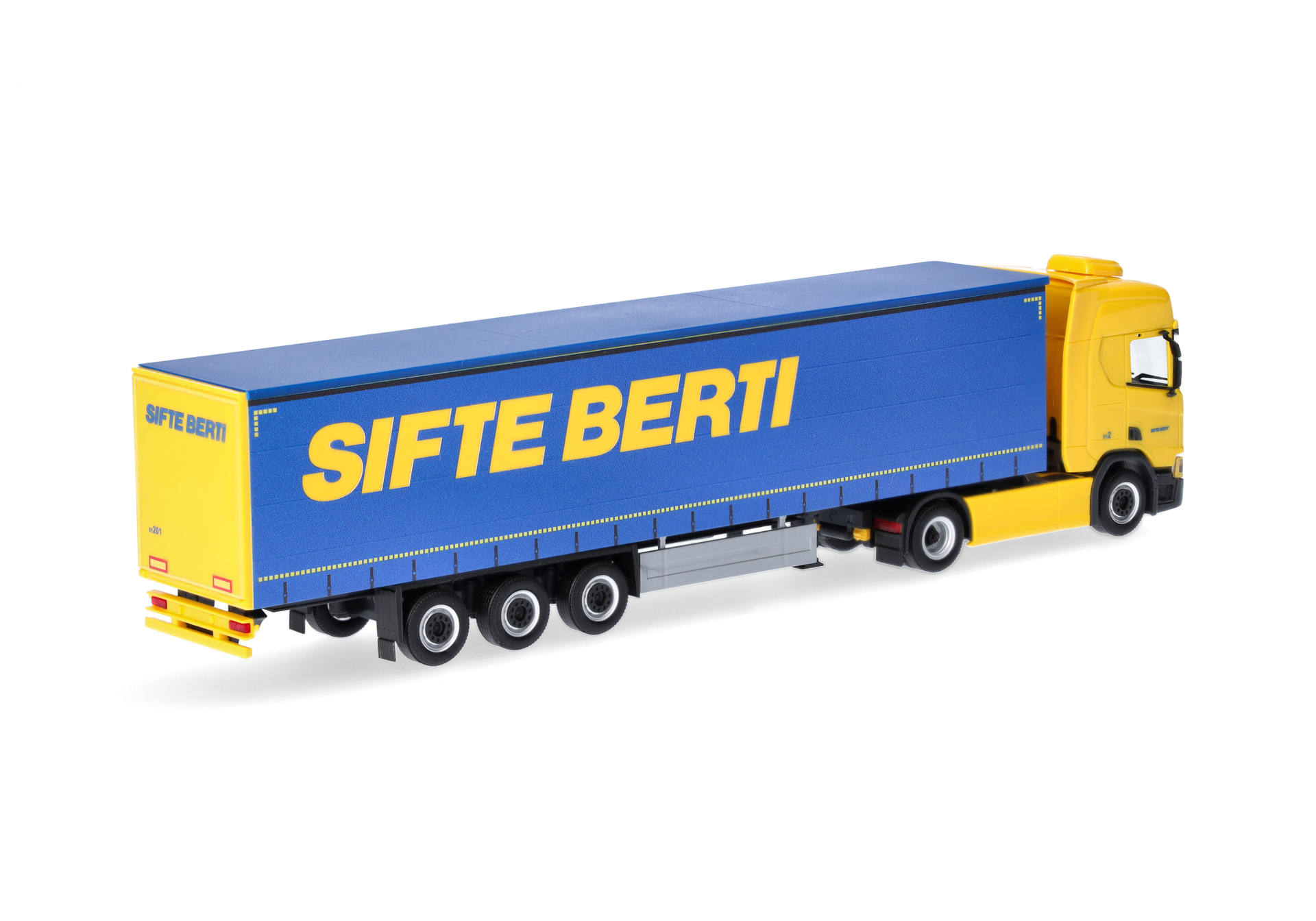 Scania CR 20 high roof curtain canvas semitrailer truck "SIFTE BERTI/PLANZER"