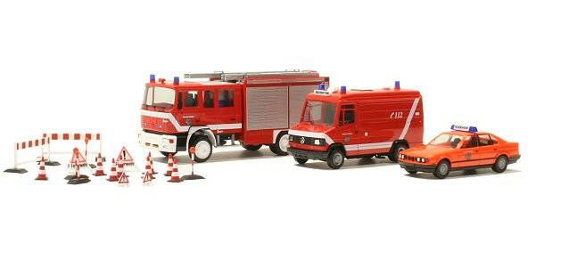 150th anniversary Erlangen fire department (set of three models)