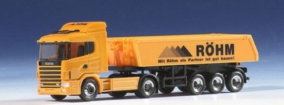 Scania 124 HL Kippmulde saddle train 2A/3A